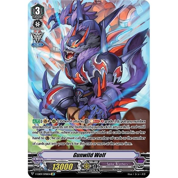 Image for Gunwild Wolf (SP) (V-EB09/SP08EN) (V-EB09) - Cardfight Vanguard