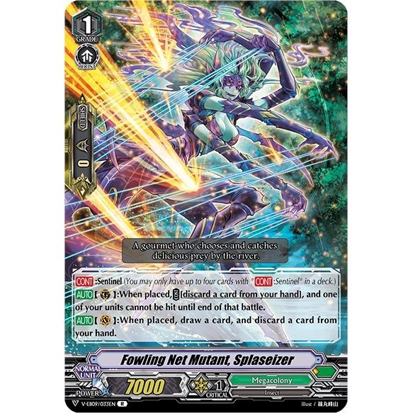 Image for Fowling Net Mutant, Splaseizer (V-EB09/033EN) (V-EB09) - Cardfight Vanguard