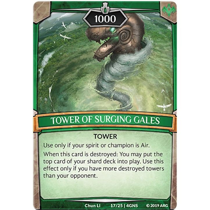 Image for Tower of Surging Gales (17/25 | 4GNS) (GENE) - Argent Saga TCG