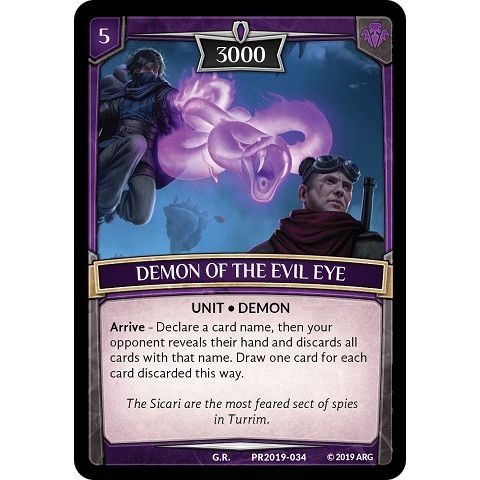 Image for Demon of the Evil Eye (PR2019-034) (PR) - Argent Saga TCG