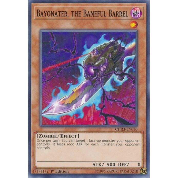 Image for Bayonater, the Baneful Barrel (CHIM-EN030) (CHIM) - YuGiOh