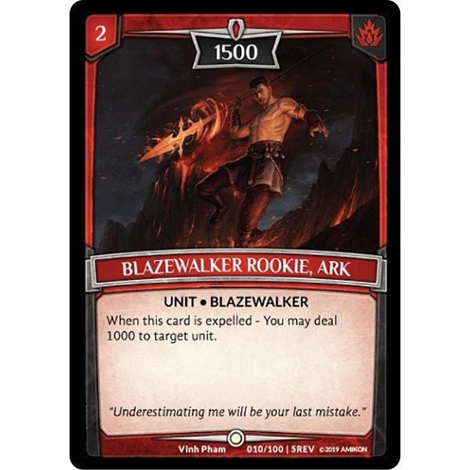 Image for Blazewalker Rookie, Ark (10/100 | 5REV) (REV) - Argent Saga TCG