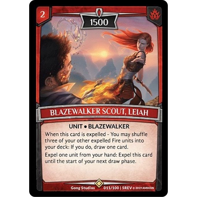 Image for Blazewalker Scout, Leiah (11/100 | 5REV) (REV) - Argent Saga TCG