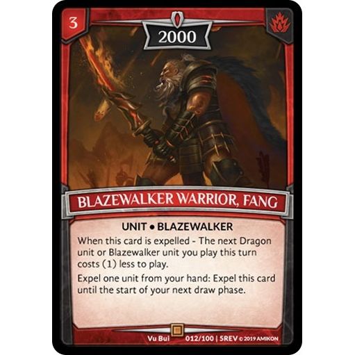Image for Blazewalker Warrior, Fang (12/100 | 5REV) (REV) - Argent Saga TCG