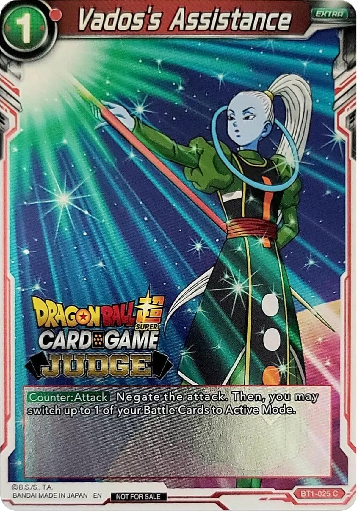 Image for Vados's Assistance (BT1-025) (JPR) - Dragon Ball Super: Masters