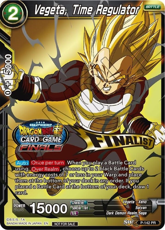 Image for Vegeta, Time Regulator (Championship Final 2019) (Finalist) (P-142) (TPR) - Dragon Ball Super: Masters