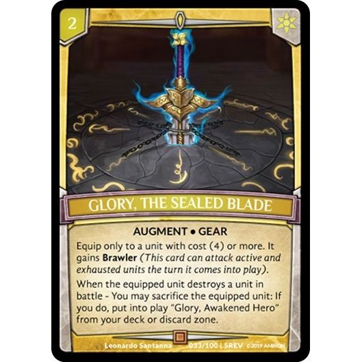 Image for Glory, the Sealed Blade (33/100 | 5REV) (REV) - Argent Saga TCG