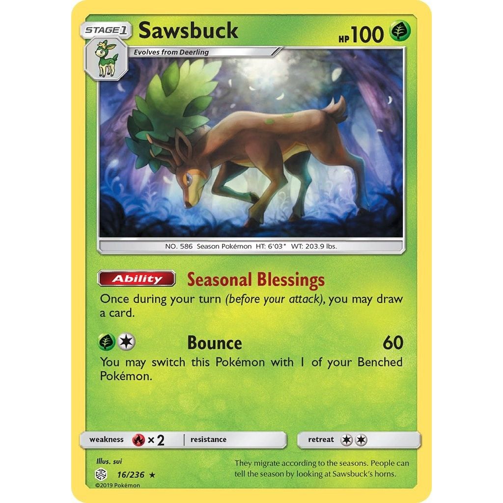Image for Sawsbuck (16/236) (SM12) - Pokemon