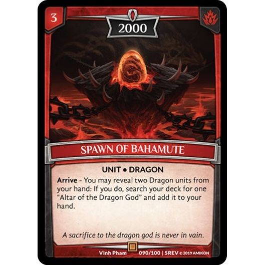Image for Spawn of Bahamute (90/100 | 5REV) (REV) - Argent Saga TCG