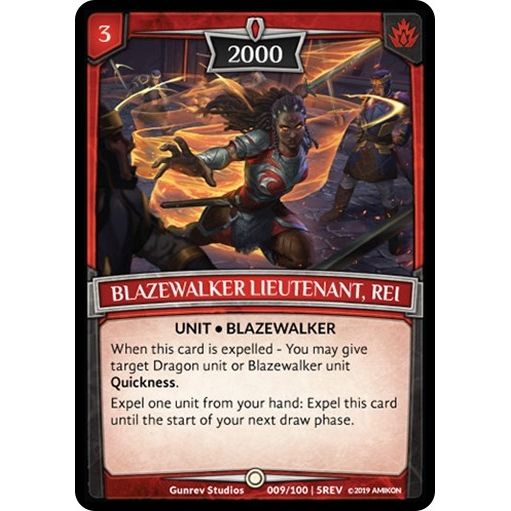 Image for Blazewalker Lieutenant, Rei (9/100 | 5REV) (REV) - Argent Saga TCG