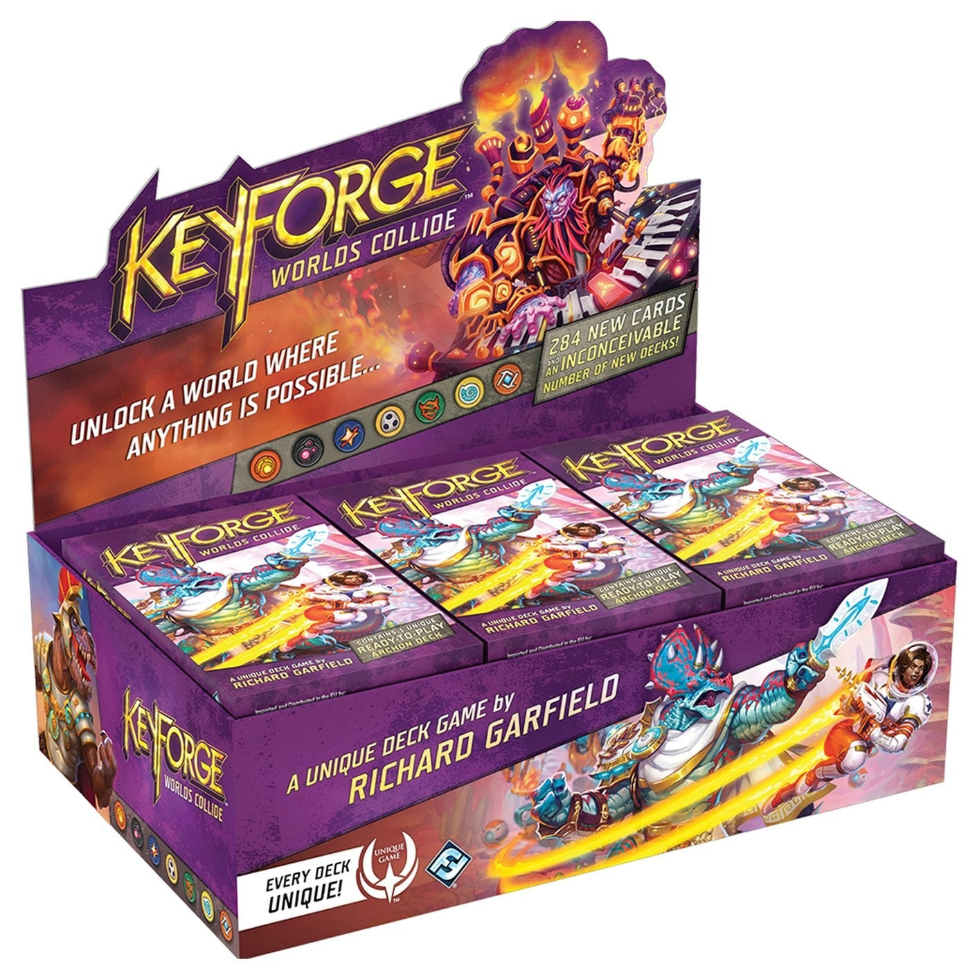 Image for KeyForge: Worlds Collide - Deck Display - KeyForge