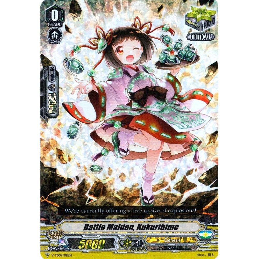 Image for Battle Maiden, Kukurihime (RRR Foil) (V-TD09/011EN) (V-TD09) - Cardfight Vanguard