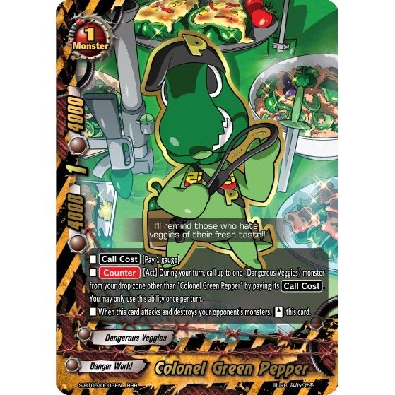 Image for Colonel Green Pepper (S-BT06/0003EN) (S-BT06) - Future Card BuddyFight