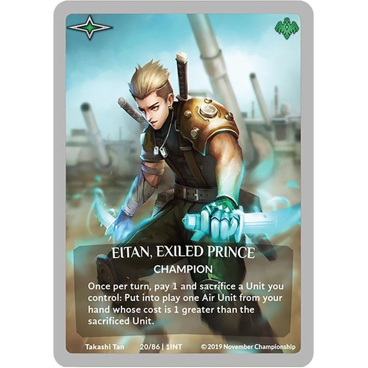 Image for Eitan, Exiled Prince (Silver Metal Prize Card) (20/86 | 1INT) (PR) - Argent Saga TCG