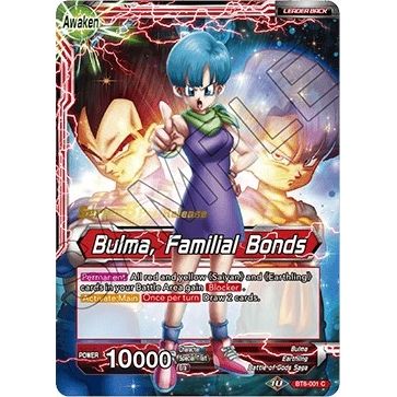 Image for Bulma // Bulma, Familial Bonds (BT8-001_PR) (DBS-B08PRE) - Dragon Ball Super: Masters