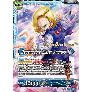 Image for Android 18 // Dependable Sister Android 18 (BT8-023_PR) (DBS-B08PRE) - Dragon Ball Super: Masters