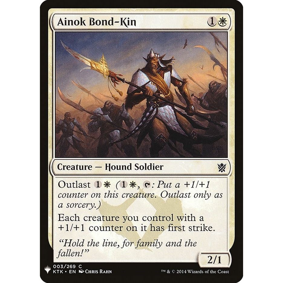 Image for Ainok Bond-Kin (3) (LIST) - Magic: The Gathering