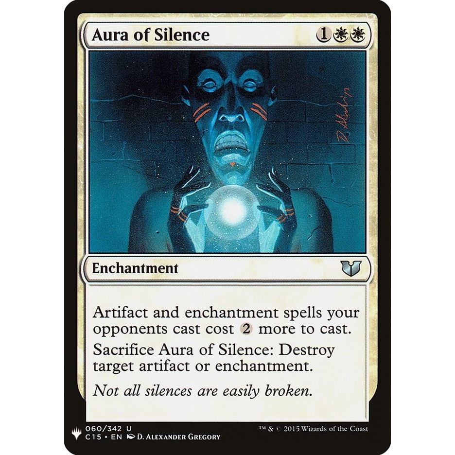 Image for Aura of Silence (60) (LIST) - Magic: The Gathering
