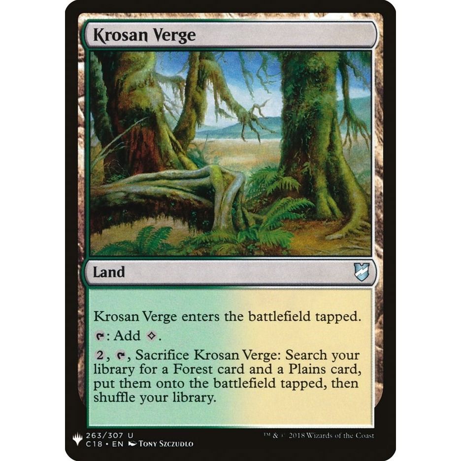 Image for Krosan Verge (C18) (263) (LIST) - Magic: The Gathering