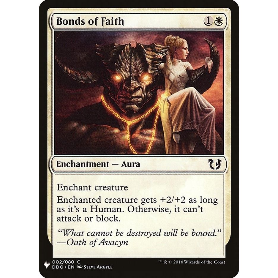 Image for Bonds of Faith (2) (LIST) - Magic: The Gathering