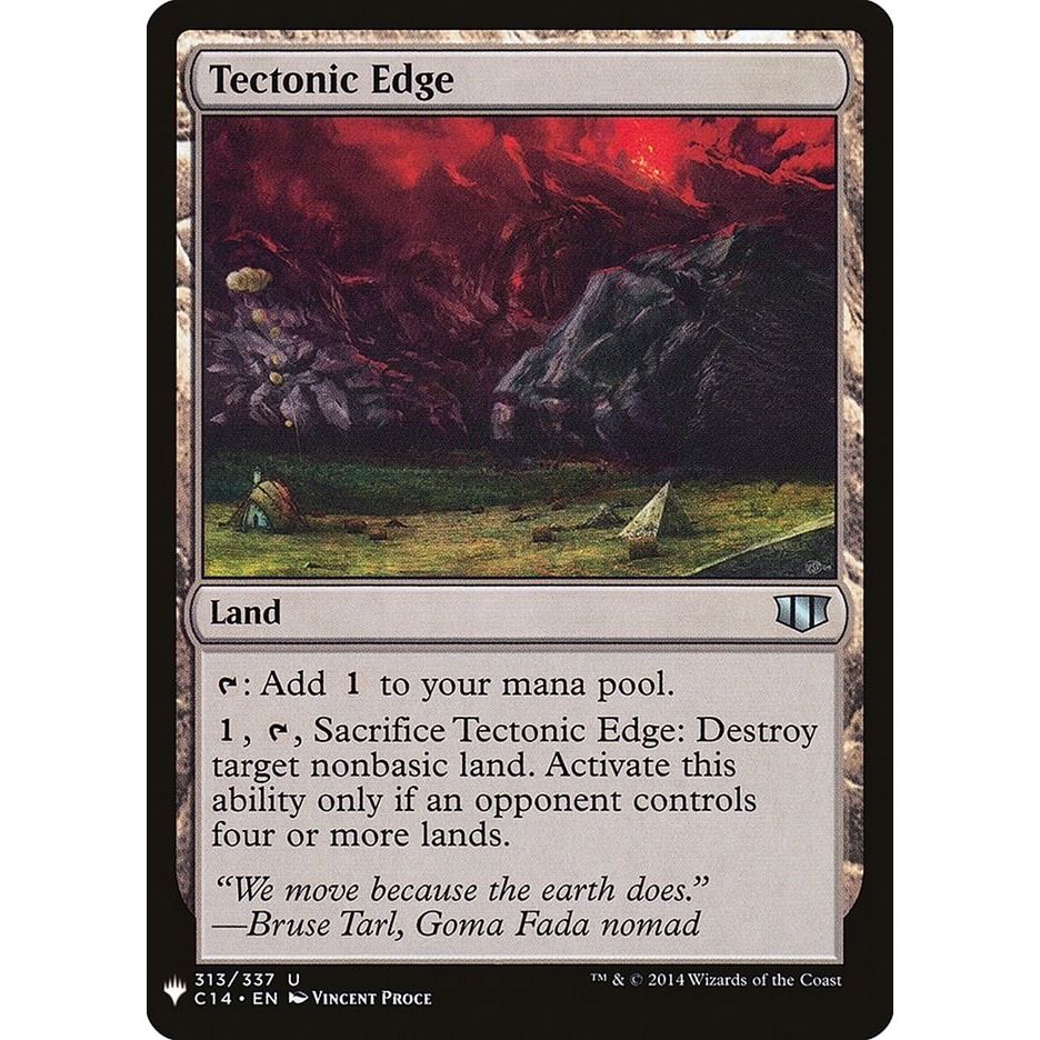 Image for Tectonic Edge (313) (LIST) - Magic: The Gathering