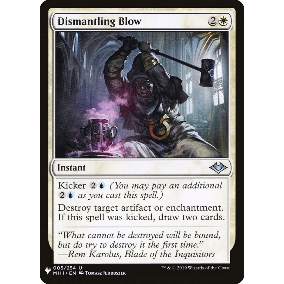Image for Dismantling Blow (5) (LIST) - Magic: The Gathering