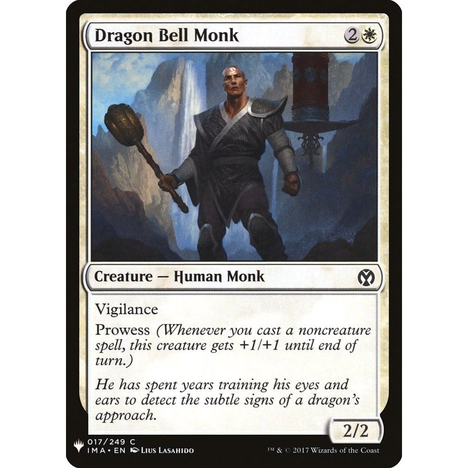 Image for Dragon Bell Monk (17) (LIST) - Magic: The Gathering
