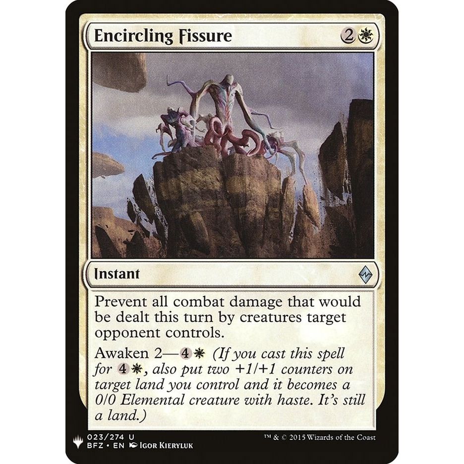 Image for Encircling Fissure (23) (LIST) - Magic: The Gathering