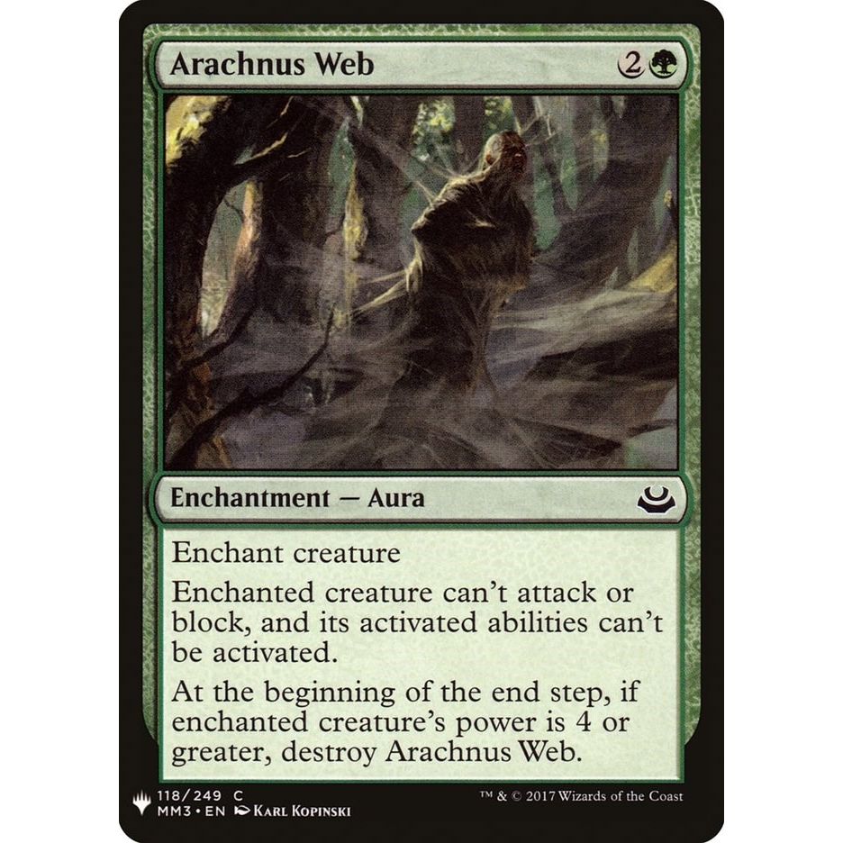 Image for Arachnus Web (118) (LIST) - Magic: The Gathering