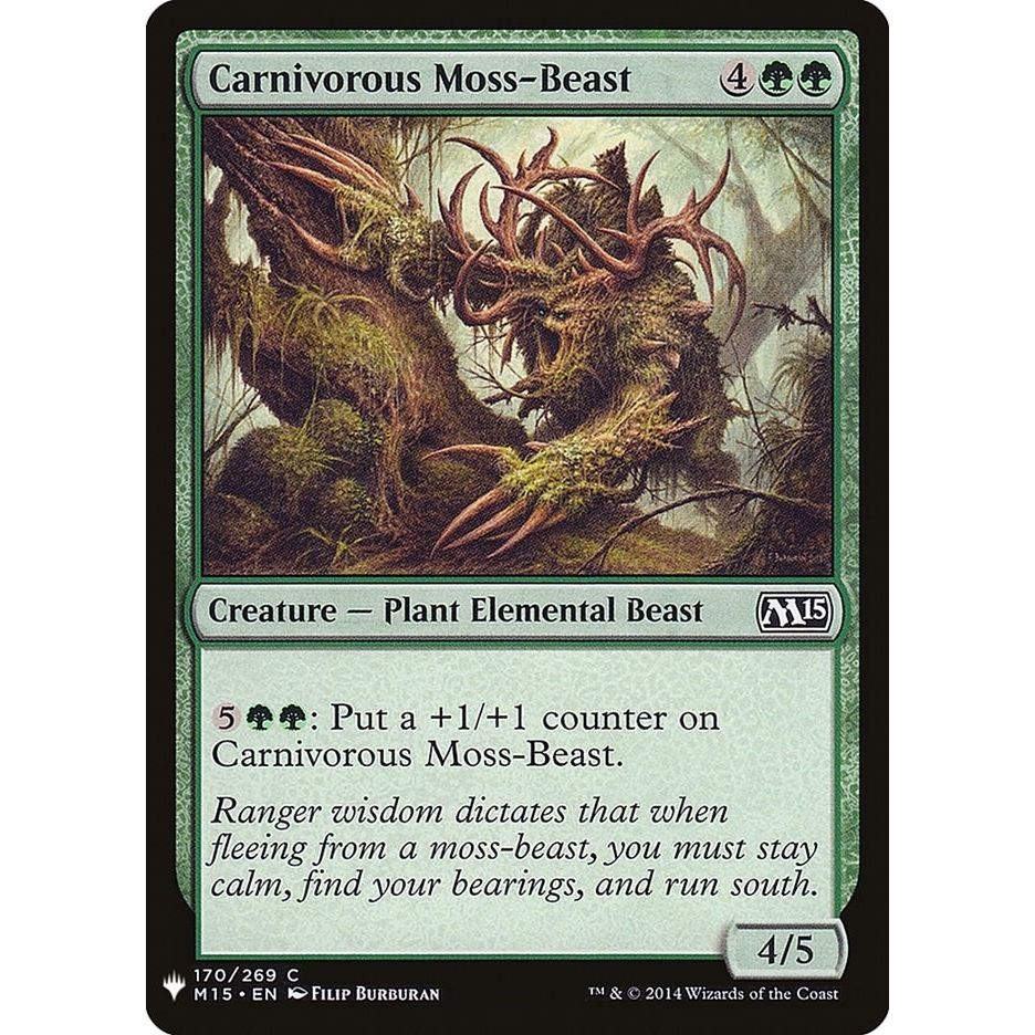 Image for Carnivorous Moss-Beast (170) (LIST) - Magic: The Gathering