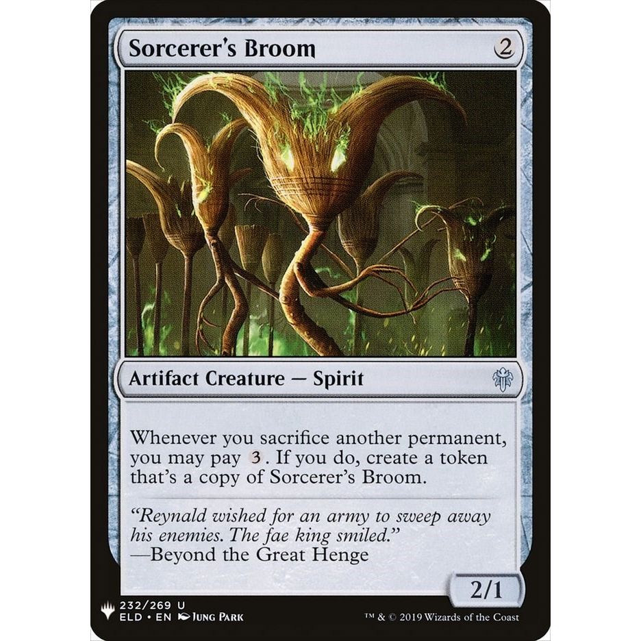 Image for Sorcerer's Broom (232) (LIST) - Magic: The Gathering