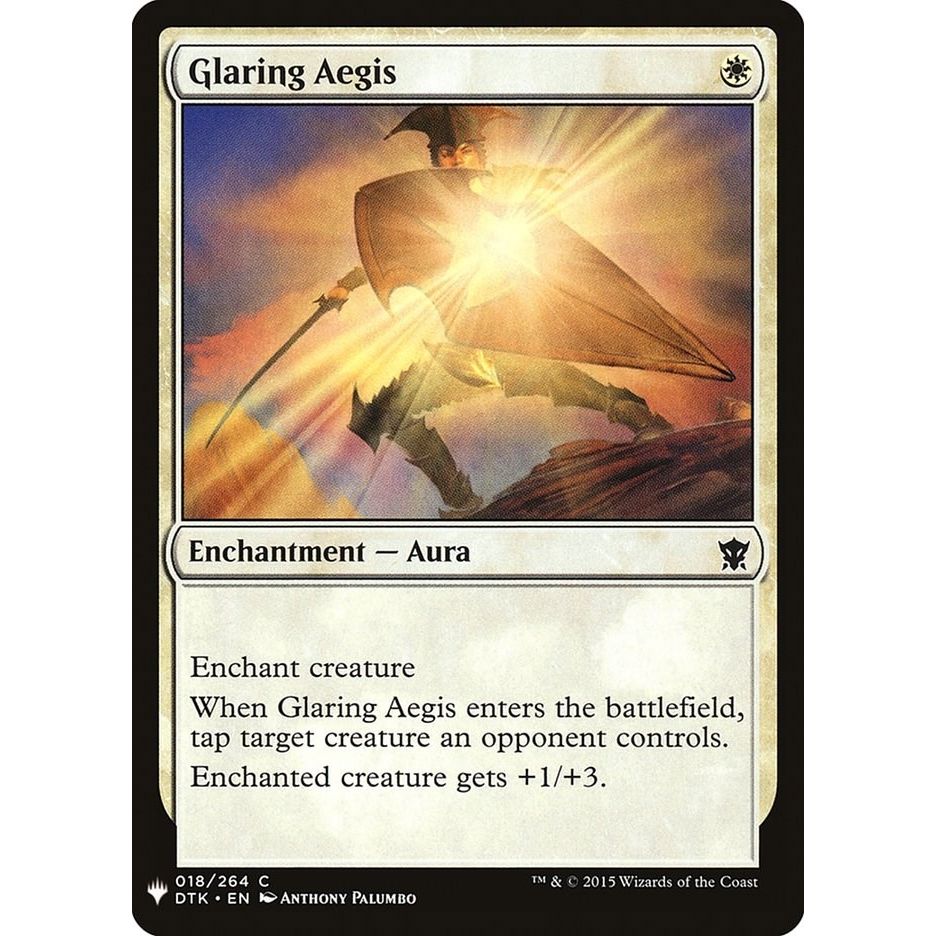 Image for Glaring Aegis (18) (LIST) - Magic: The Gathering