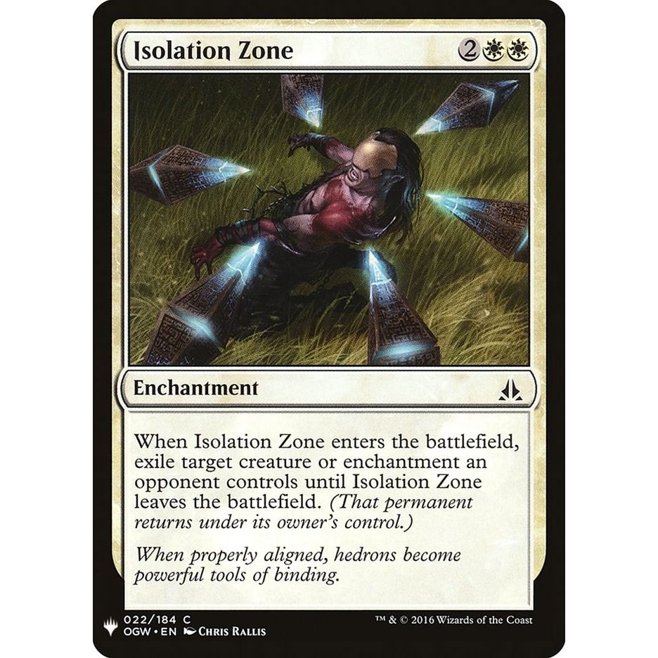 Image for Isolation Zone (22) (LIST) - Magic: The Gathering
