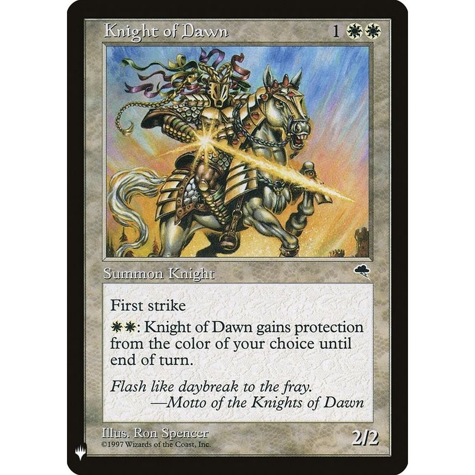 Image for Knight of Dawn (26) (LIST) - Magic: The Gathering