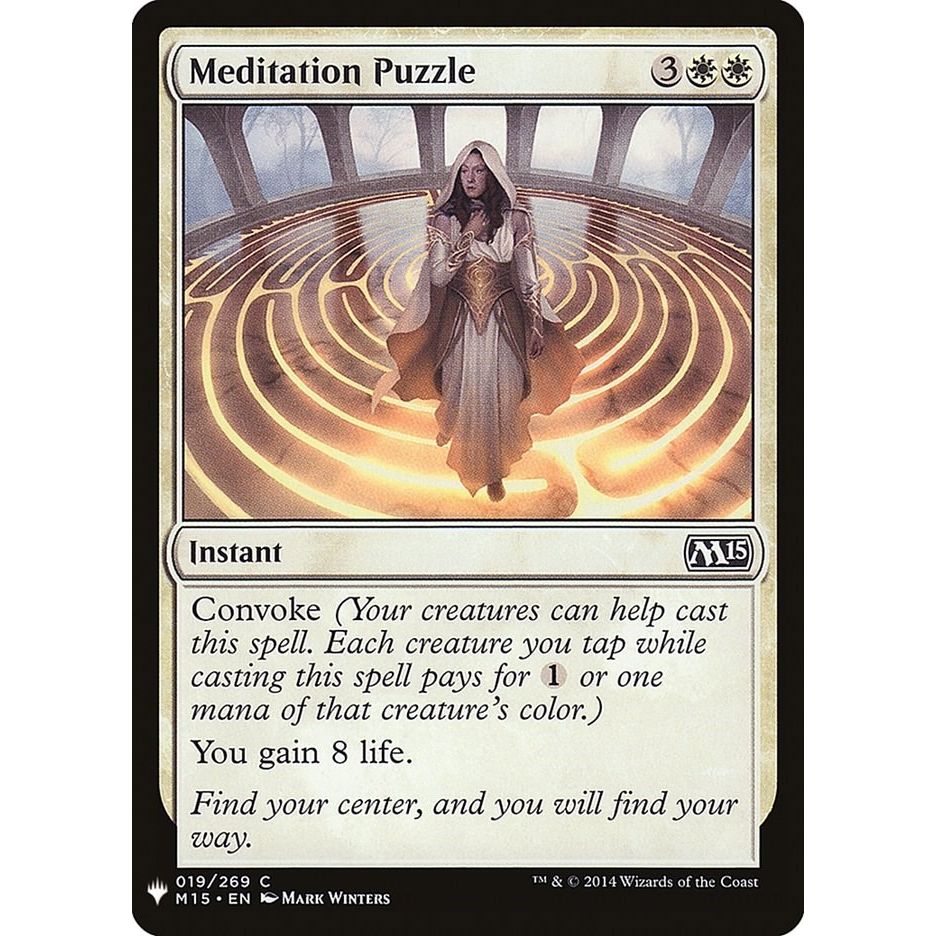 Image for Meditation Puzzle (19) (LIST) - Magic: The Gathering