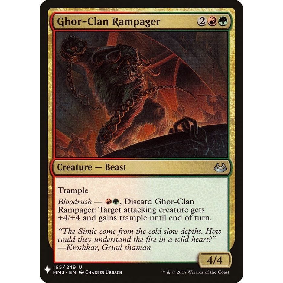 Image for Ghor-Clan Rampager (165) (LIST) - Magic: The Gathering