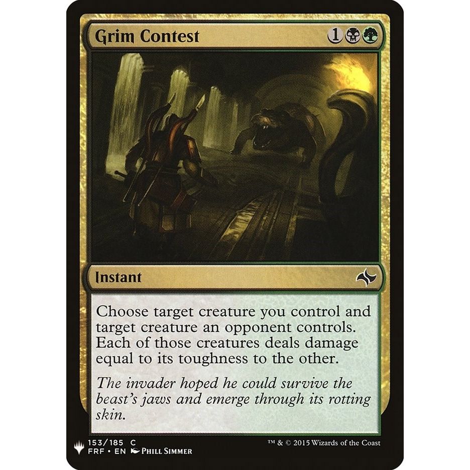 Image for Grim Contest (153) (LIST) - Magic: The Gathering