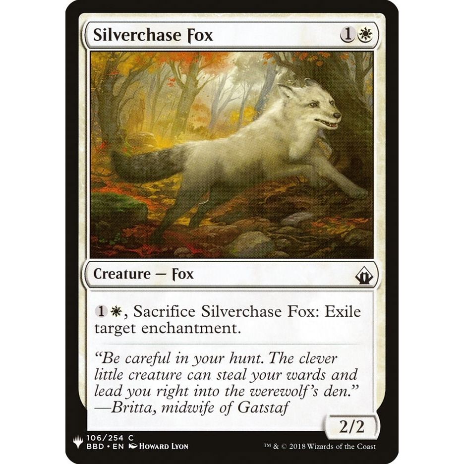 Image for Silverchase Fox (106) (LIST) - Magic: The Gathering