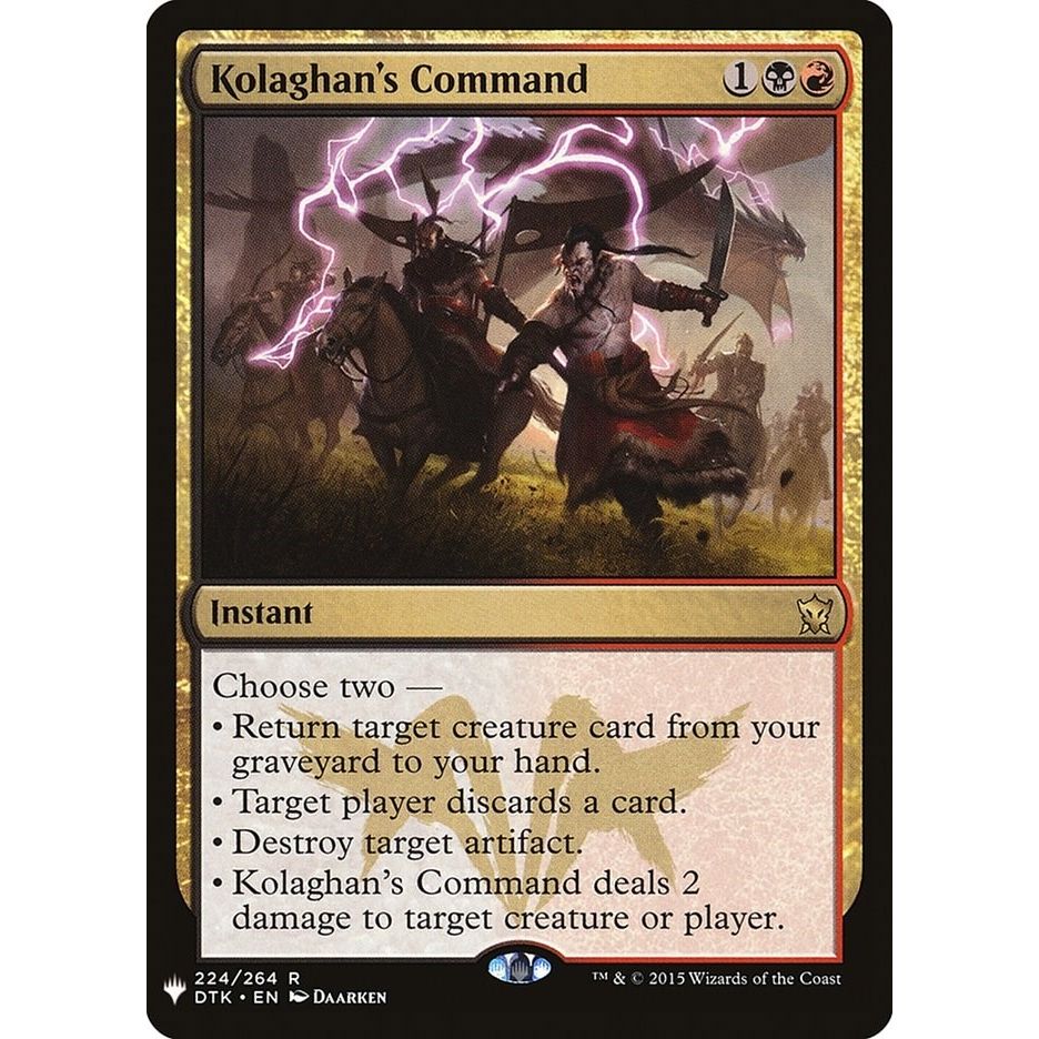 Image for Kolaghan's Command (224) (LIST) - Magic: The Gathering