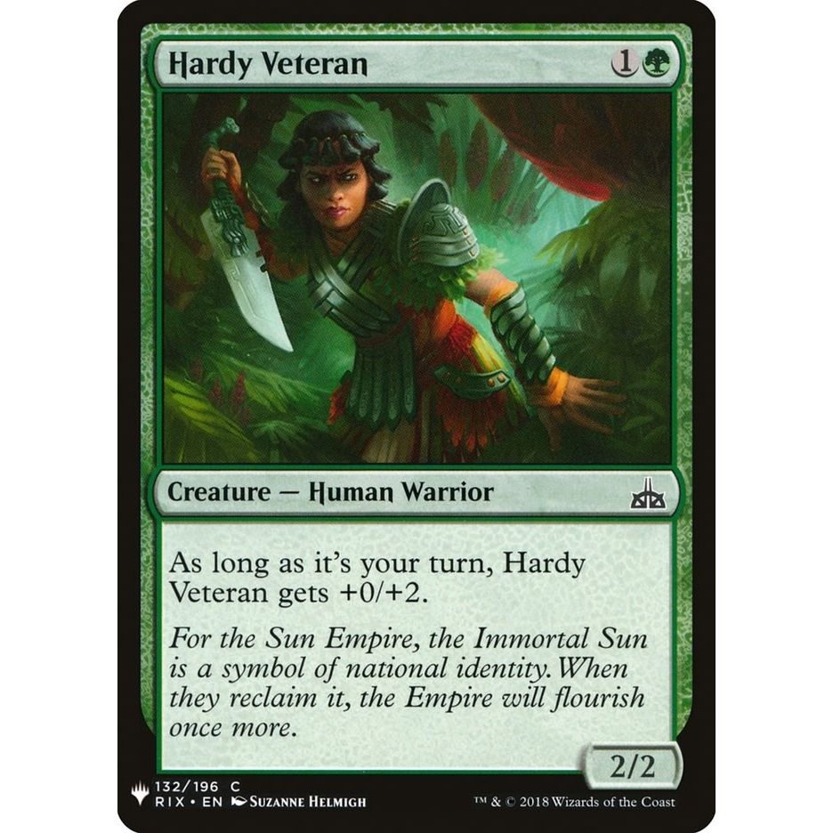 Image for Hardy Veteran (132) (LIST) - Magic: The Gathering