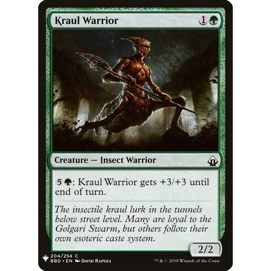 Image for Kraul Warrior (204) (LIST) - Magic: The Gathering