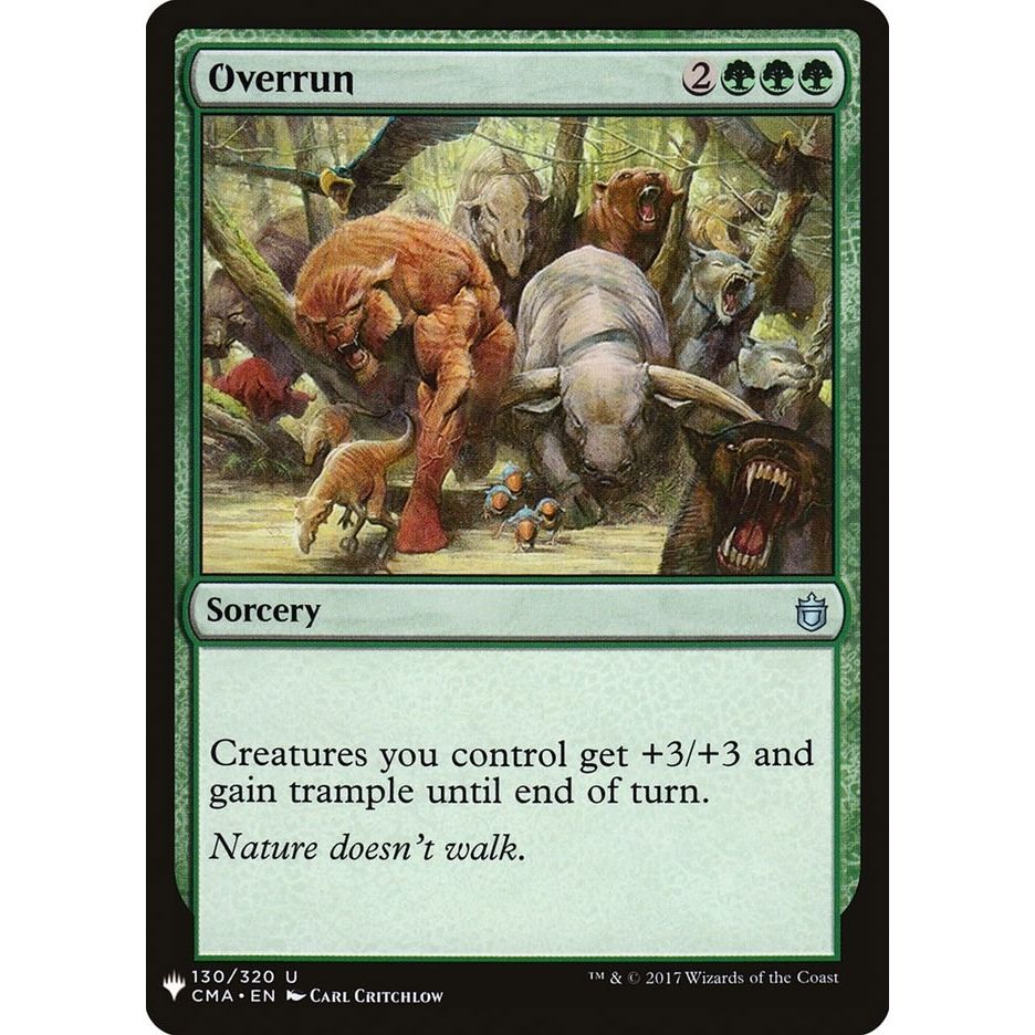 Image for Overrun (130) (LIST) - Magic: The Gathering