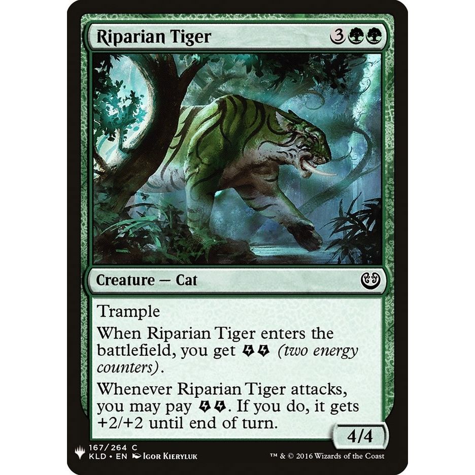 Image for Riparian Tiger (167) (LIST) - Magic: The Gathering