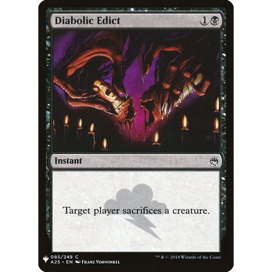 Image for Diabolic Edict (85) (LIST) - Magic: The Gathering