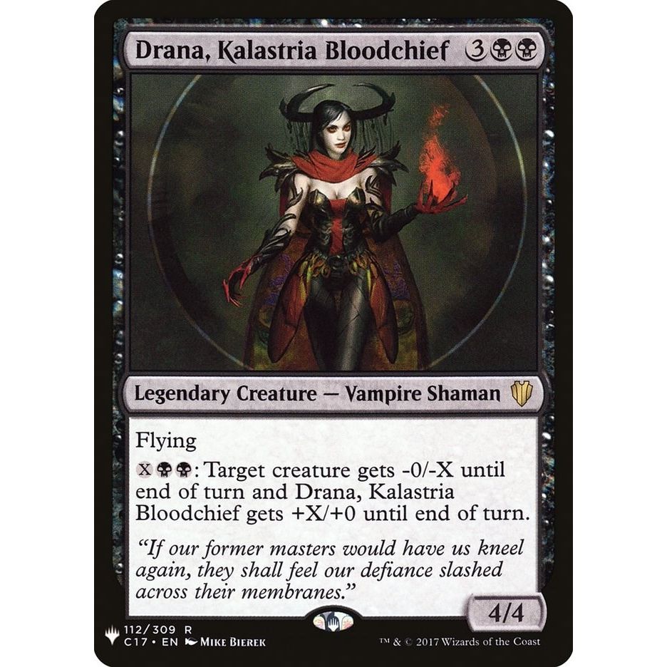 Image for Drana, Kalastria Bloodchief (112/309) (LIST) - Magic: The Gathering