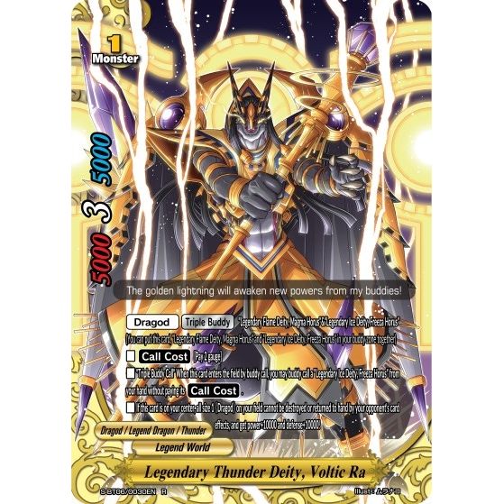 Image for Legendary Thunder Deity, Voltic Ra (S-BT06/0030EN) (S-BT06) - Future Card BuddyFight