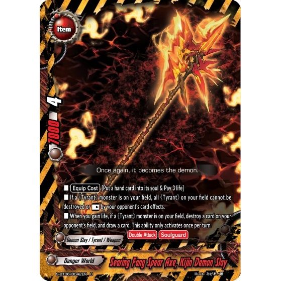 Image for Searing Fang Spear Axe, Kijin Demon Slay (S-BT06/0042EN) (S-BT06) - Future Card BuddyFight