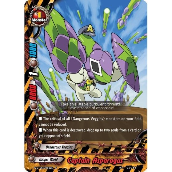 Image for Captain Asparagus (S-BT06/0055EN) (S-BT06) - Future Card BuddyFight