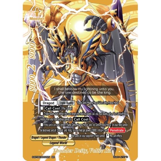 Image for Thunder Deity, Voltic Ra (BR) (S-BT06/BR02EN) (S-BT06) - Future Card BuddyFight