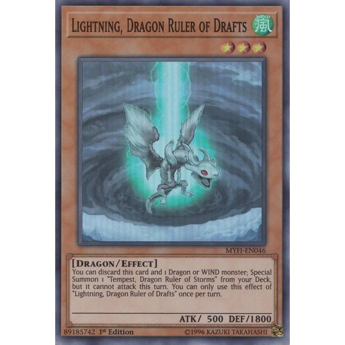 Image for Lightning, Dragon Ruler of Drafts (MYFI-EN046) (MYFI) - YuGiOh